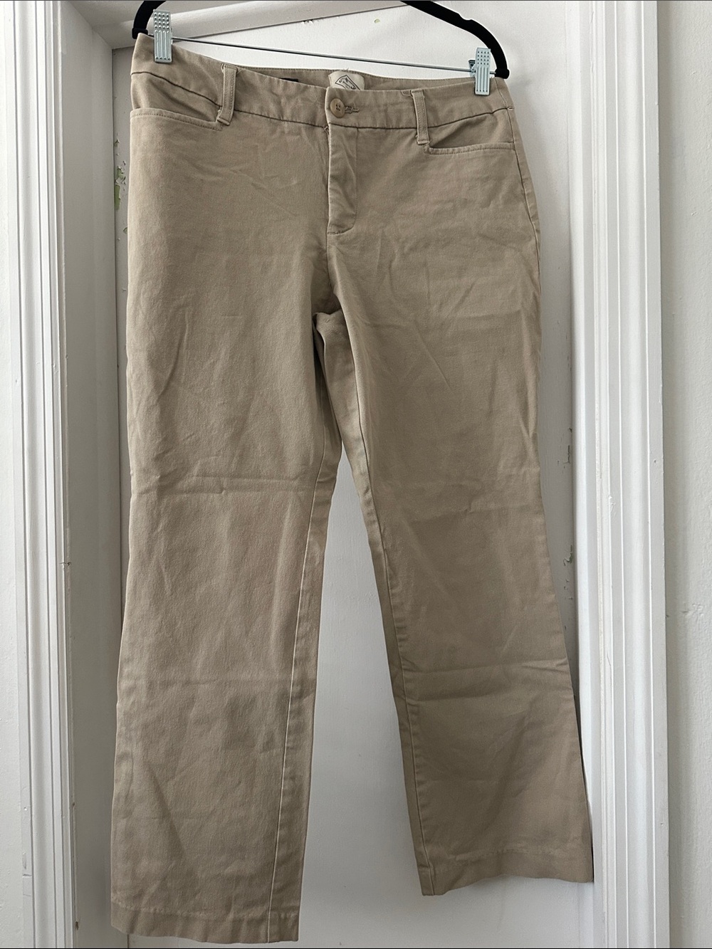 St. John's Bay Beige Straight-Leg Women's Jeans